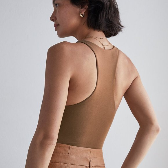 ARITZIA Wilfred Vacay Bodysuit in Shitake - Picture 6 of 9